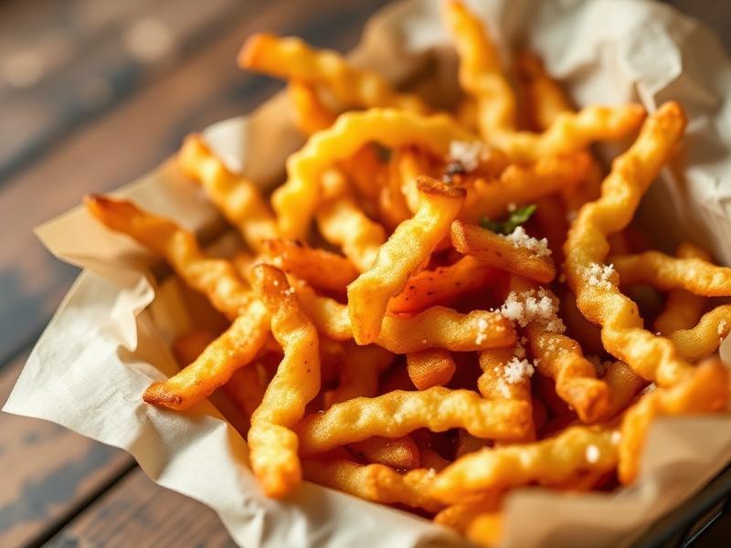 Crispy Crinkle Fries with Chinese Five-Spice Salt