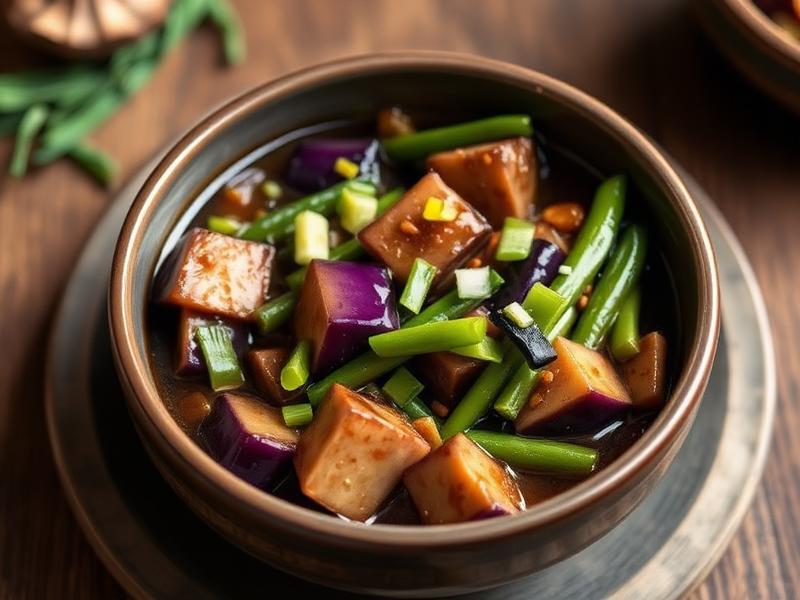 Chinese Eggplant & Green Bean Stew (่ๅญ่ฑ่ง)